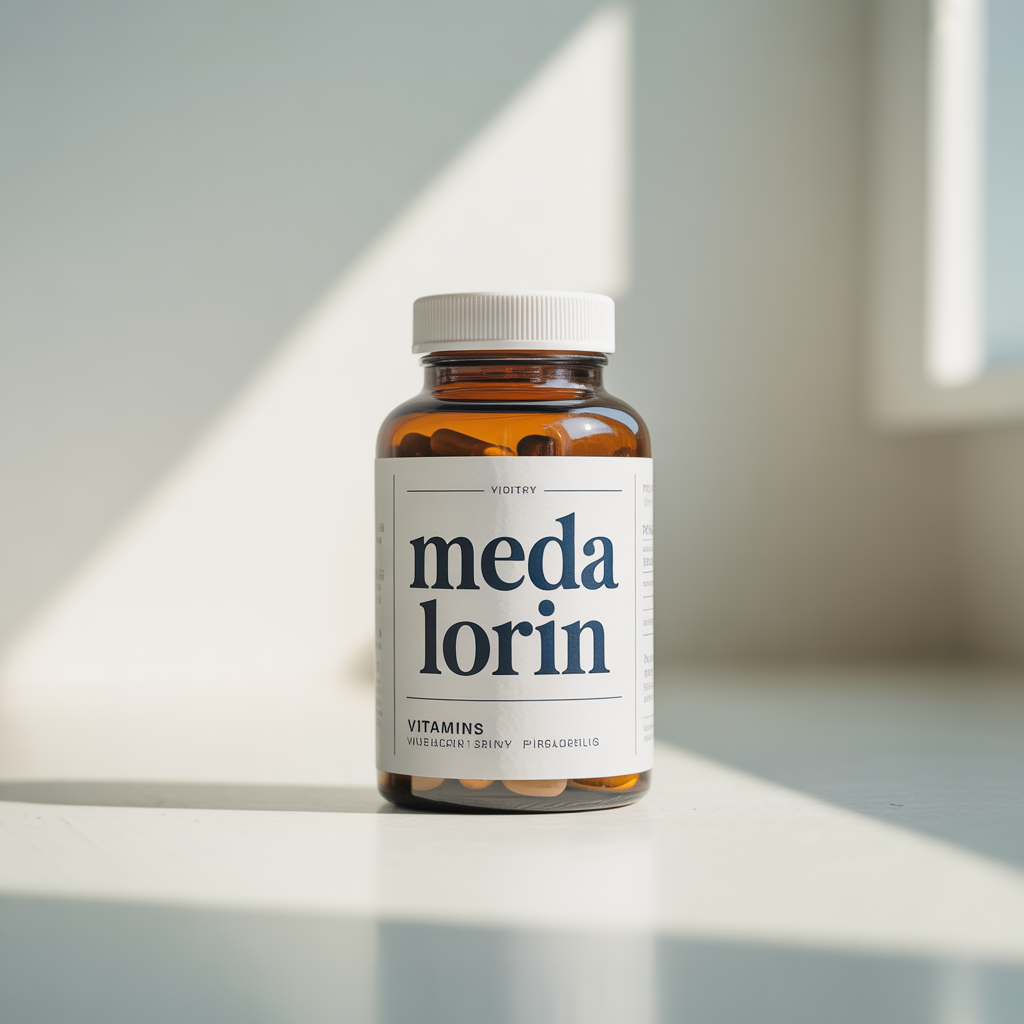 Medalorin natural supplement bottle — daily tone and inner balance complex